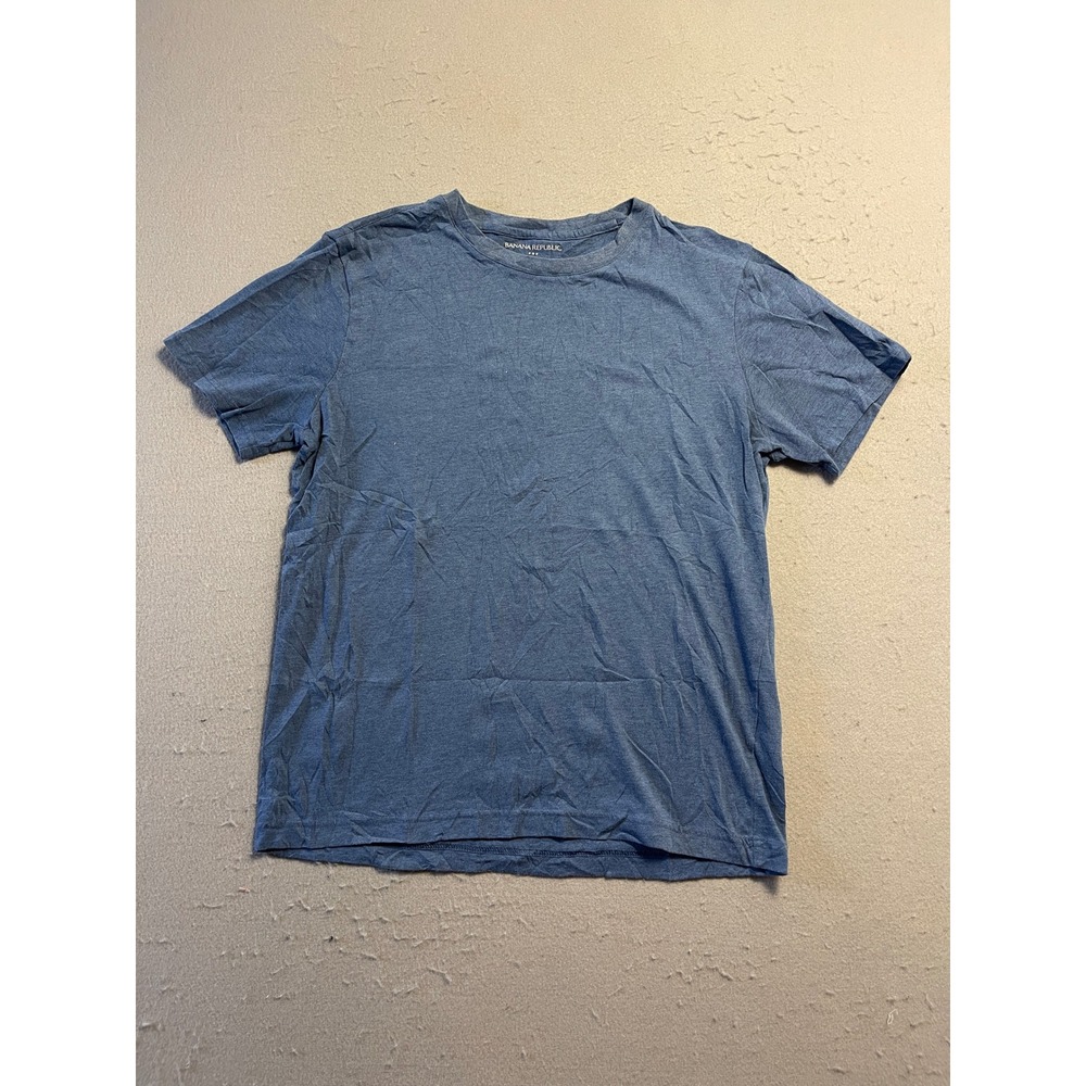 Banana Republic T-Shirt Premium Wash Blue Medium Mens